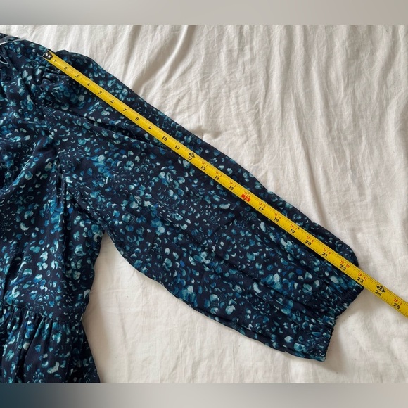 Terra & Sky Women's Plus Size Long Sleeve Mini Peasant Dress - Picture 11 of 14